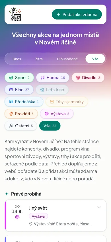 Vyhledávač akcenj.cz na mobilu