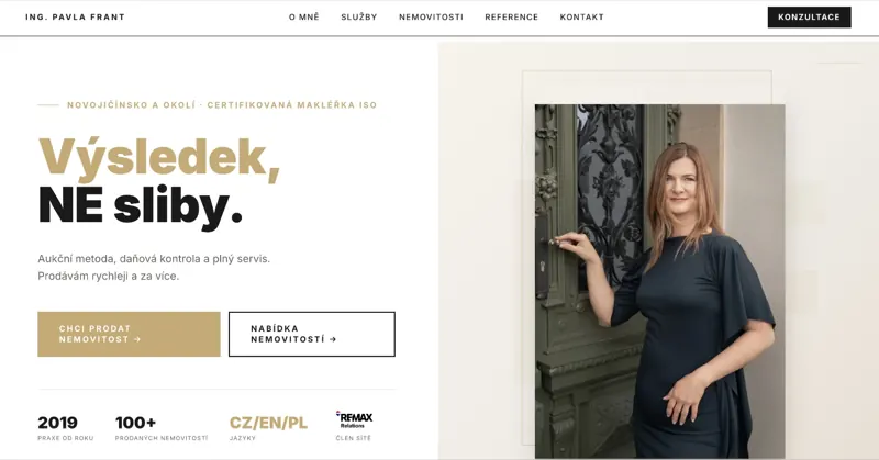 Náhled webu pavlafrant.cz